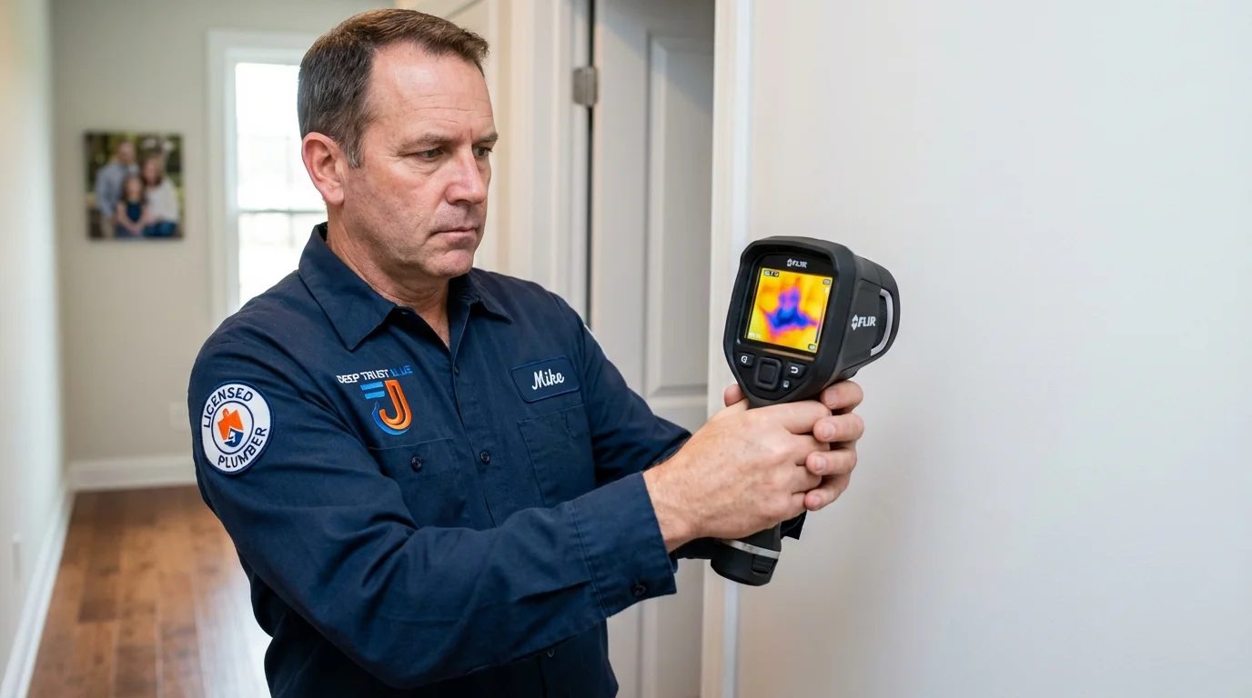 Thermal imaging leak detection by Johns Plumbing LLC in Clive